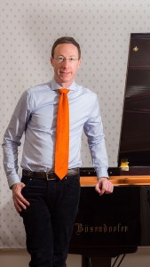 Albert Frantz and a piano